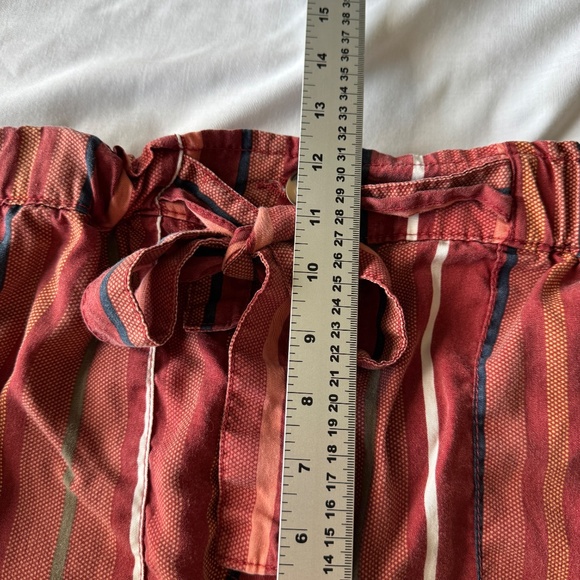 Women's Pull On Elastic Tie Waist Beach Shorts Multicolor Size M Boho High Rise - Picture 11 of 16